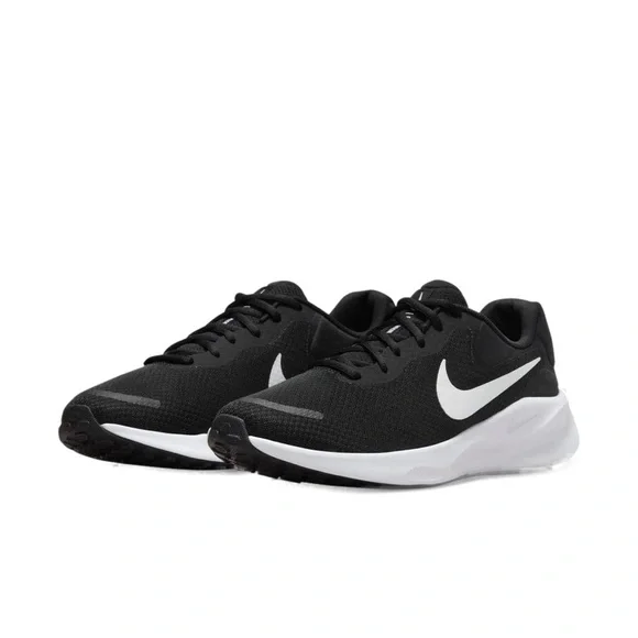 Nike Revolution 7 Black/White Men's Running Shoes FB2207-001 - Picture 3 of 5